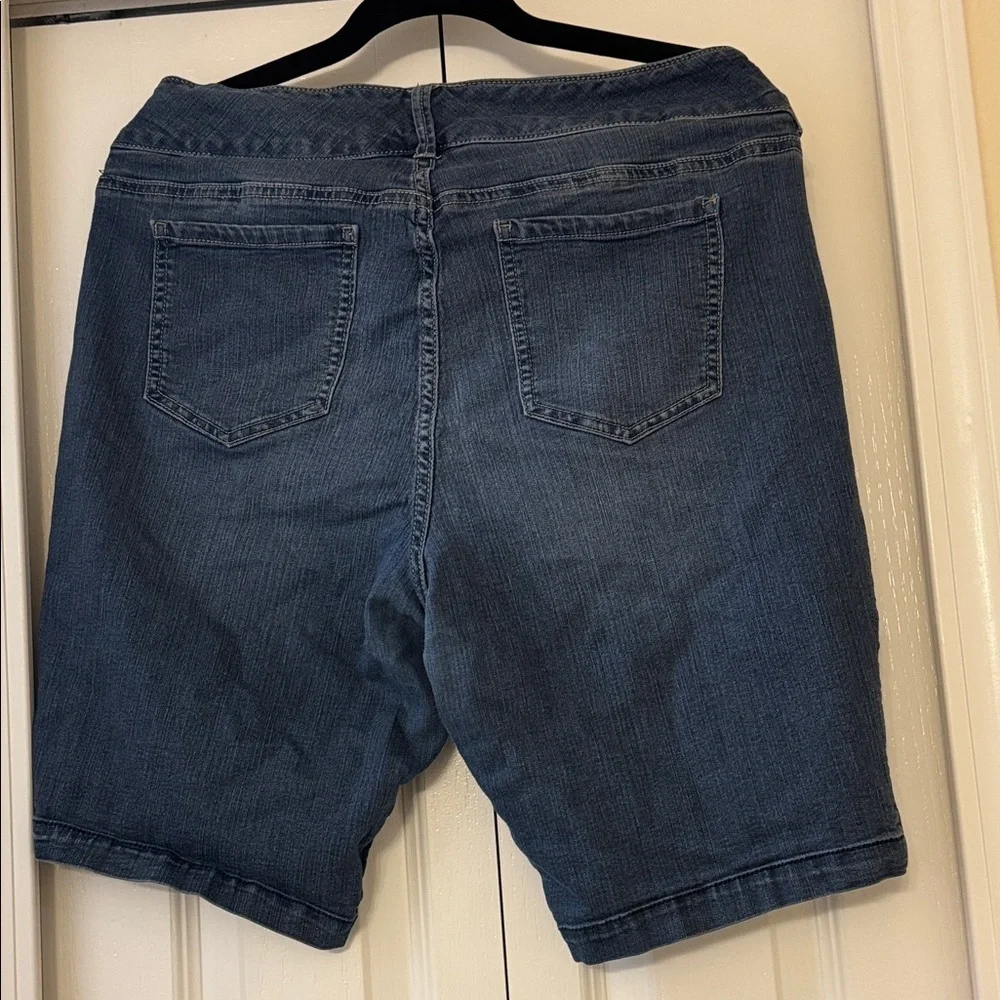 Torrid Denim Bermuda Jegging Soft Shorts